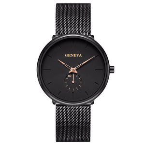 Fashion Casual Geneva Mens Watch Quartz Analog Watches Wrist